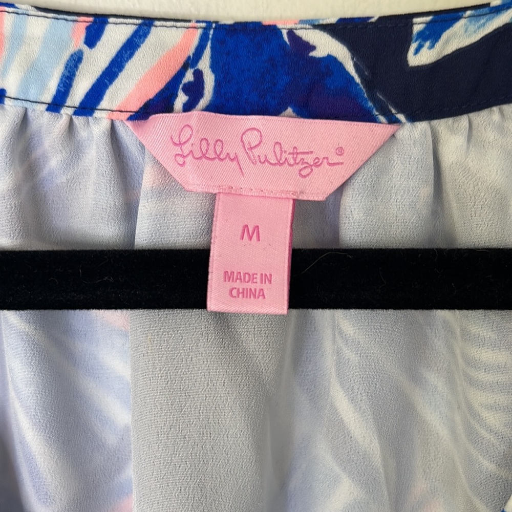 Lilly Pulitzer Blue Floral Mini Dress - Picture 6 of 11